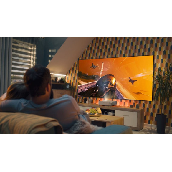 Optoma GT3500HDR - Vidéo Projecteur Ultra-Courte Focal Laser - Blanc