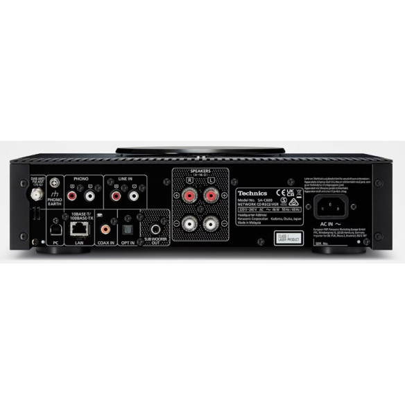 Technics SA-C600EG - Ampli Stéréo Connecté avec lecteur CD - Noir ou Silver