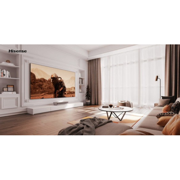 Hisense 100L5HD - Pack Vidéoprojecteur Ultra Courte Focal Laser 4K + Écran 100"