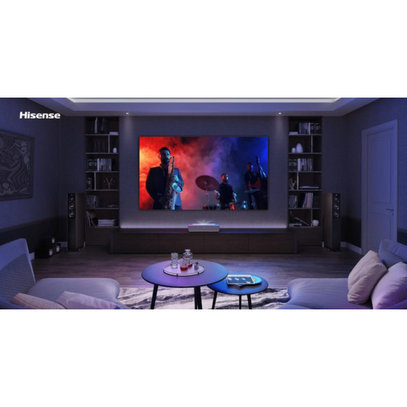 Hisense 100L5HD - Pack Vidéoprojecteur Ultra Courte Focal Laser 4K + Écran 100"