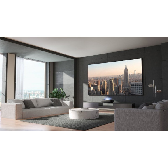 Hisense 120L9HA - Pack Vidéoprojecteur Ultra Courte Focal Laser 4K + Écran 120"