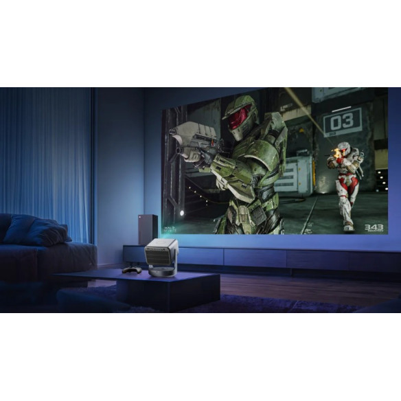 Hisense C2 Ultra - Vidéoprojecteur Compact DLP Triple Laser 4K - Métal Brossé
