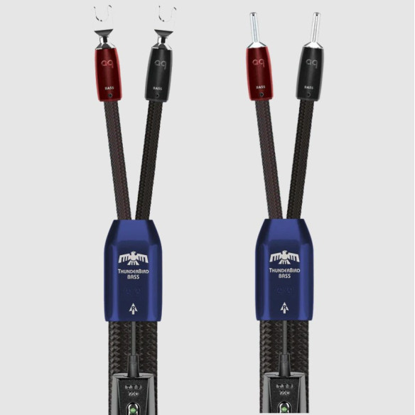 Audioquest ThunderBird Bass - Câbles d'Enceintes Montés avec DBS 72V - 2m / 2,5m / 3m et plus