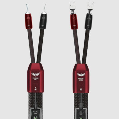 AudioQuest FireBird Bass - Câbles d'Enceintes Montés avec DBS 72V - 2m / 2,5m / 3m et plus