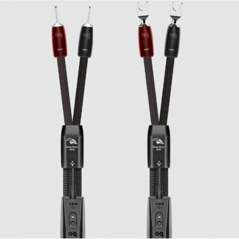 AudioQuest Robin Hood Zero BiWire Combo - Câbles d'Enceintes en bicablage avec DBS 72V - 2m / 2,5m / 3m et plus