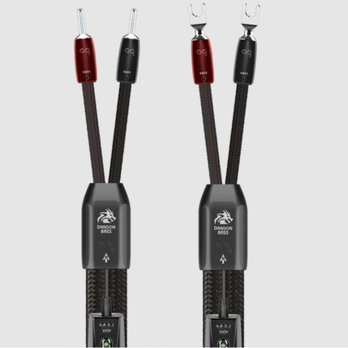 Audioquest Dragon Zero & Dragon Bass - Câble d'Enceintes Montés - Noir