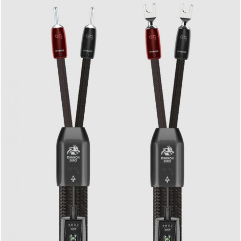 Audioquest Dragon Zero & Dragon Bass - Câble d'Enceintes Montés - Noir