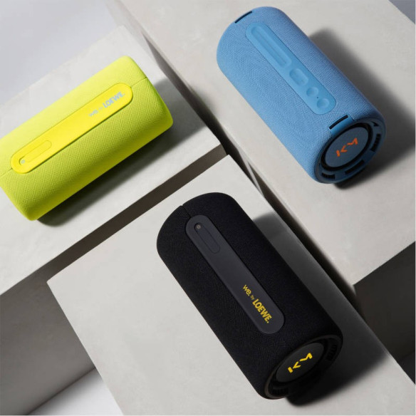 Loewe We. HEAR PRO - Enceinte Nomade KM Kylian Mbappé - Noir, Dénim ou Néon