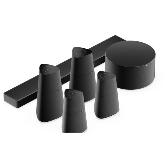 Loewe Home Cinema SET553 - Pack Barre de Son + enceintes Dolby Atmos 5.1.2 - Noir