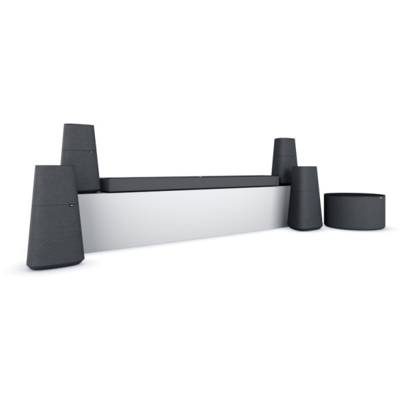 Loewe Home Cinema SET553 - Pack Barre de Son + enceintes Dolby Atmos 5.1.2 - Noir