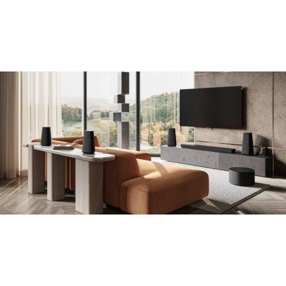 Loewe Home Cinema SET553 - Pack Barre de Son + enceintes Dolby Atmos 5.1.2 - Noir