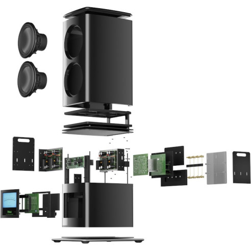 McIntosh PS1K - Caisson de Basses 2x HP de 33cm - Piano Noir