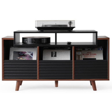 NorStone Olso 1200 - Meuble Hifi Vinyle - Noyer ou Blanc