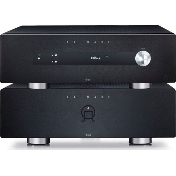 Primare SP25 Prisma + A35.8 - Processeur HC 11.2 + Bloc 8x 150 W - Noir ou Titane