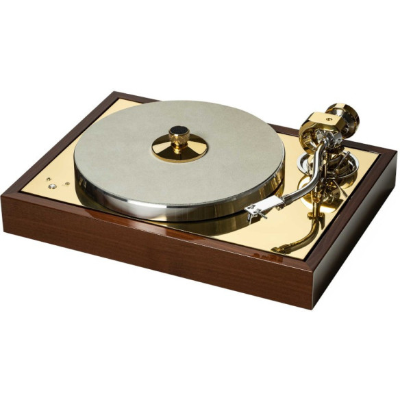 Pro-Ject The Classic Reference VP0-175 - Platine Vinyle - Noir Laqué/Argent ou Acacia Laqué/Laiton
