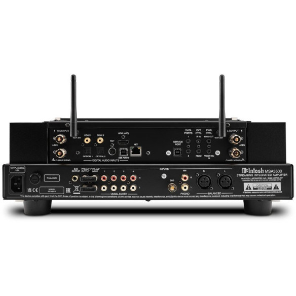 McIntosh MSA5500 - Ampli Stéréo Streaming Connectée 2x 100W - Noir