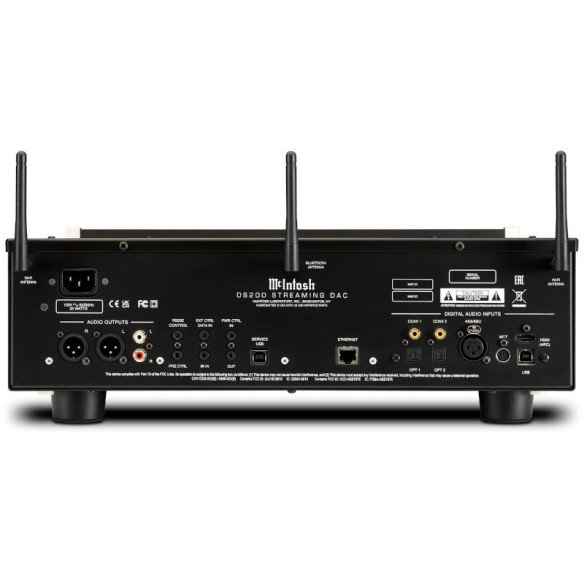 McIntosh DS200 - Préampli, Streamer & DAC - Noir