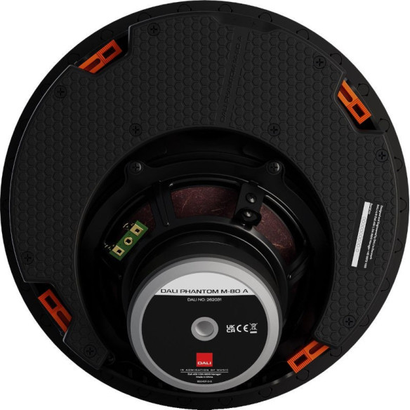 Dali Phantom M-80 A - Enceinte Encastrable plafond avec inclinaison - Noir