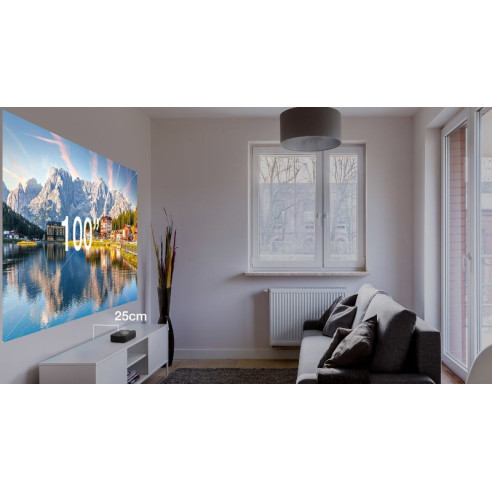 Optoma Photon Go - Vidéoprojecteur Ultra-Courte Focal Laser compact avec batterie