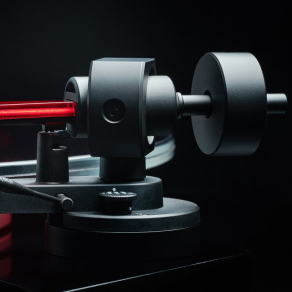 Pro-Ject AC/DC Turntable - Platine Vinyle Edition AC/DC - Noir & Acrylique Rouge