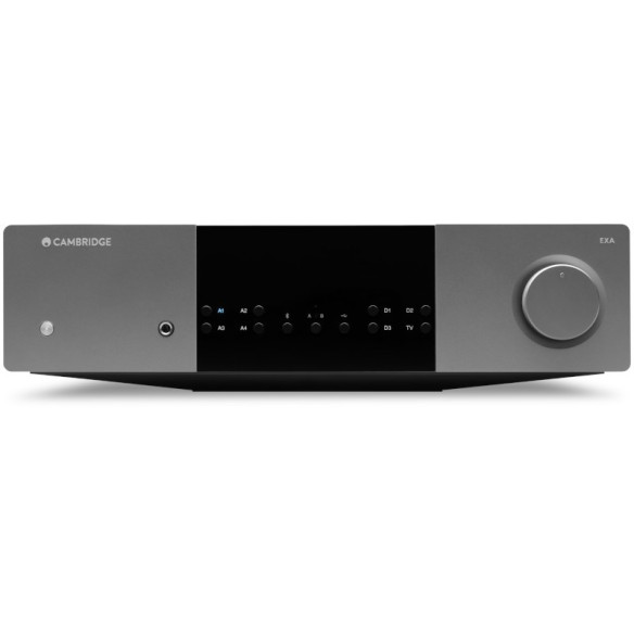Cambridge EXA100 - Ampli Stéréo 2x100W avec DAC ESS Sabre ES9018K2M - Lunar Grey