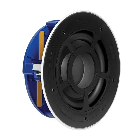 KEF Ci250RRb-THX - Caisson de Basses Encastrable THX® Ultra - Cache Blanc