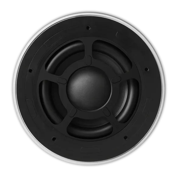 KEF Ci250RRb-THX - Caisson de Basses Encastrable THX® Ultra - Cache Blanc