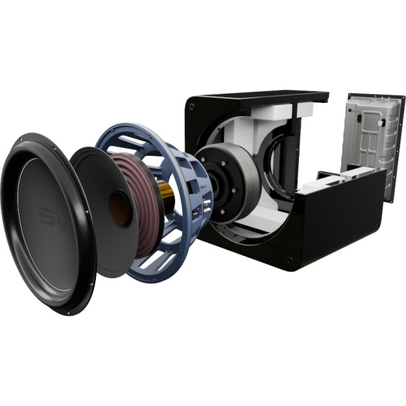SVS SB-5000 R|Evolution - Caisson de Basses clos HP 38 cm - Chêne Noir ou Piano Noir