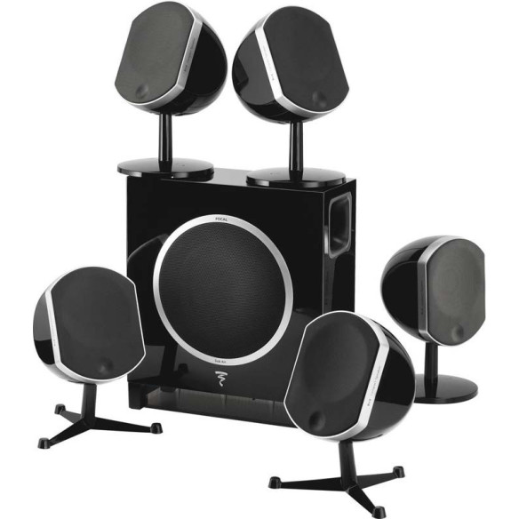 Focal 5x Little Bird & Sub Air - Pack enceintes 5.1 + caisson sans fil blanc ou noir