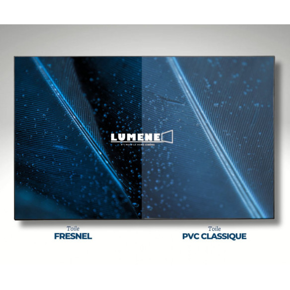 Lumene Movie Palace Fresnel Ultra Slim UST 240C - Écran de Projection Fixe ALR à bord Slim