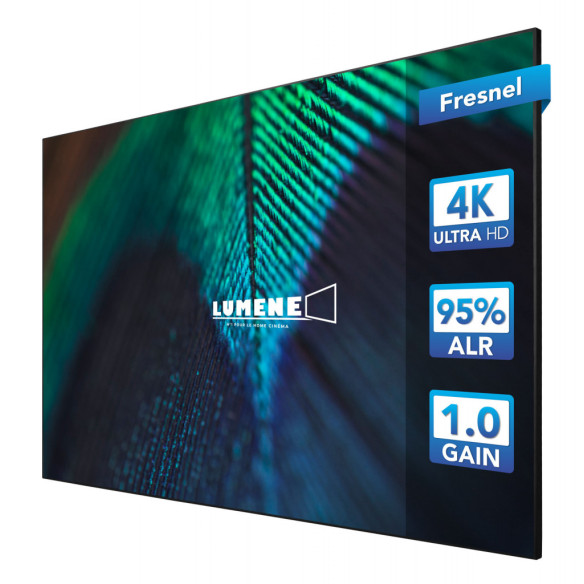 Lumene Movie Palace Fresnel Ultra Slim UST 240C - Écran de Projection Fixe ALR à bord Slim