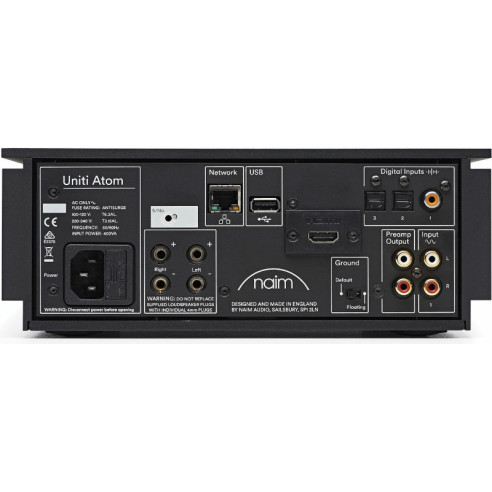 Naim Uniti Atom HDMI - Ampli Stéréo Connecté & Streaming 2x 40W compacte