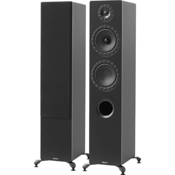 Elipson Prestige Facet II 14F - Enceintes Colonnes - Noir Mat, Blanc Mat ou Noyer
