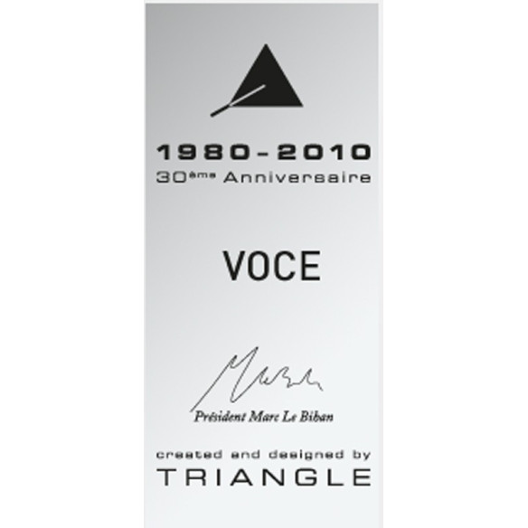 Triangle Voce 30ème Anniversaire - Enceinte Centrale série limitée Laqué Noir, Blanc ou Acajou