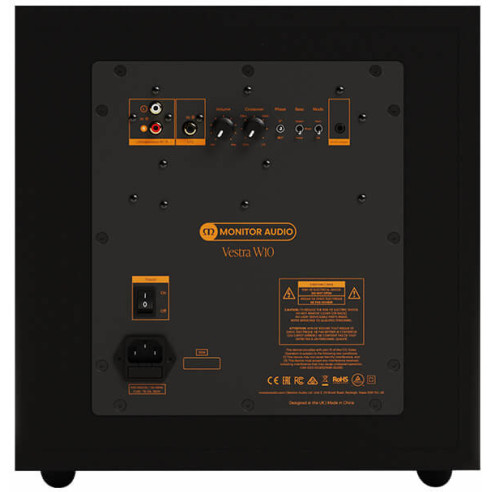 Monitor Audio Vestra W10 - Caisson de Basses avec HP de 25cm - Noir Mat ou Blanc Mat
