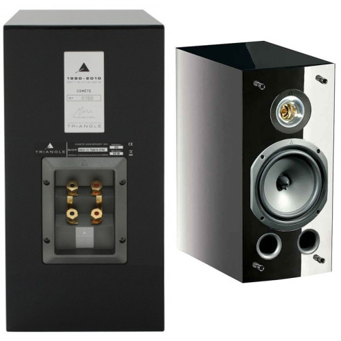 Triangle Comete 30ème Anniversaire - Enceintes bibliothèques série limitée Laqué Noir, Blanc ou Acajou