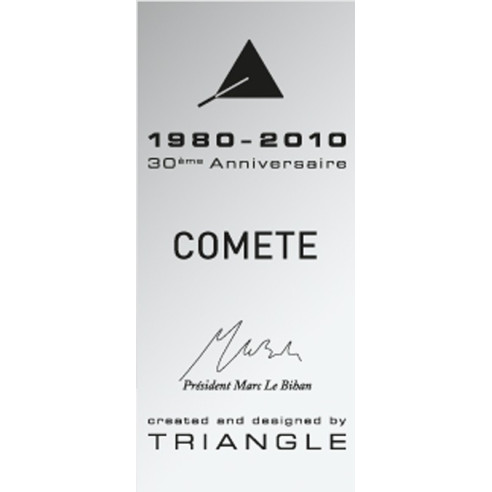 Triangle Comete 30ème Anniversaire - Enceintes bibliothèques série limitée Laqué Noir, Blanc ou Acajou