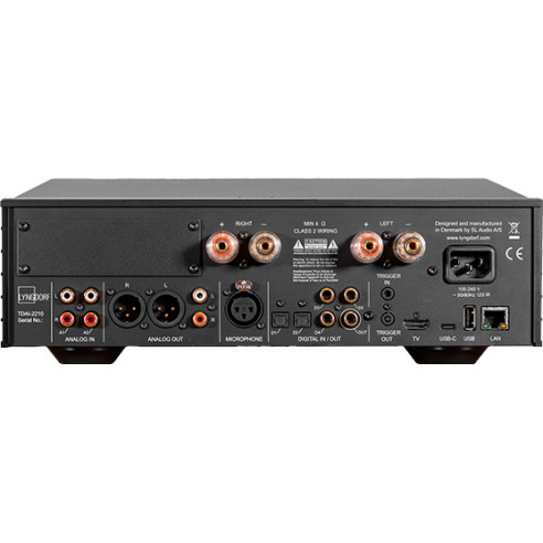 Lyngdorf TDAI-2210 - Ampli Streamer Stéréo 2x 105 W à 8Ω - Noir Mat