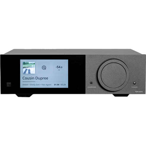 Lyngdorf TDAI-2210 - Ampli Streamer Stéréo 2x 105 W à 8Ω - Noir Mat
