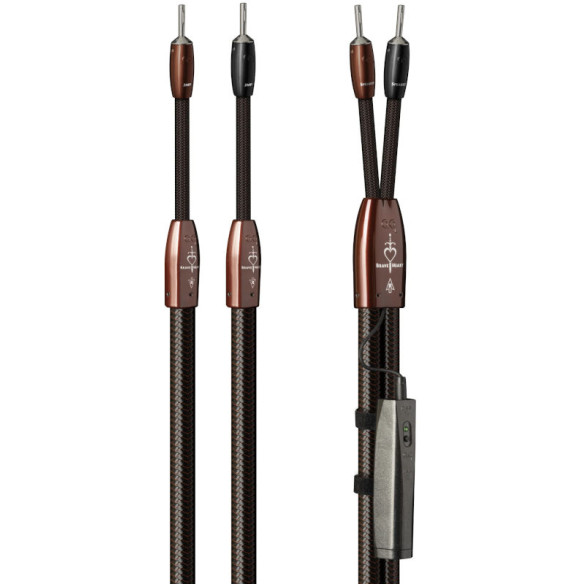 AudioQuest Brave Heart - Câbles Enceintes Montées avec DBS 72V - 2m / 2,5m / 3m et plus