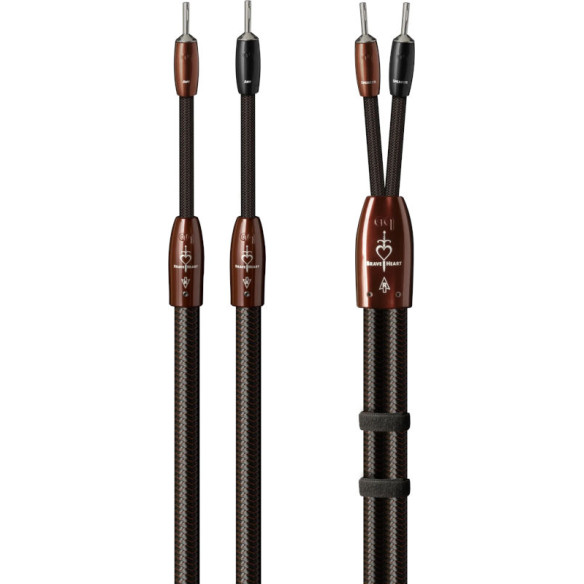 AudioQuest Brave Heart - Câbles Enceintes Montées avec DBS 72V - 2m / 2,5m / 3m et plus