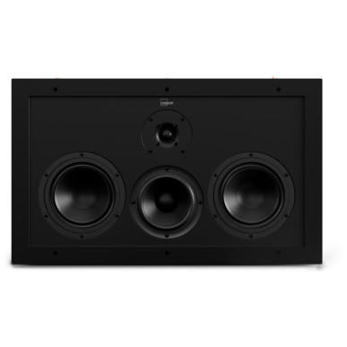 Lyngdorf D-60 C - Enceinte Centrale Encastrable - Noir Mat Cache Blanc