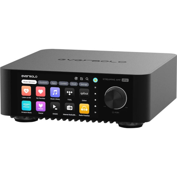 EverSolo Play - Ampli Stéréo Streamer Roon Ready & DAC 2x60 W - Noir