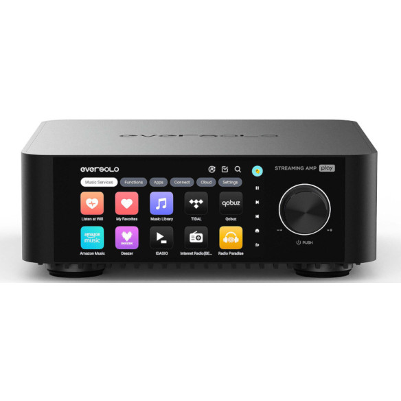 EverSolo Play - Ampli Stéréo Streamer Roon Ready & DAC 2x60 W - Noir