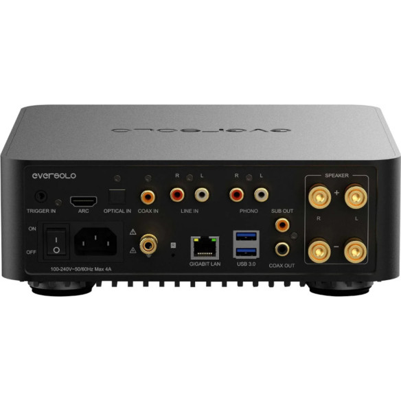 EverSolo Play CD Edition - Ampli Stéréo Streamer CD Roon Ready & DAC 2x60 W - Noir