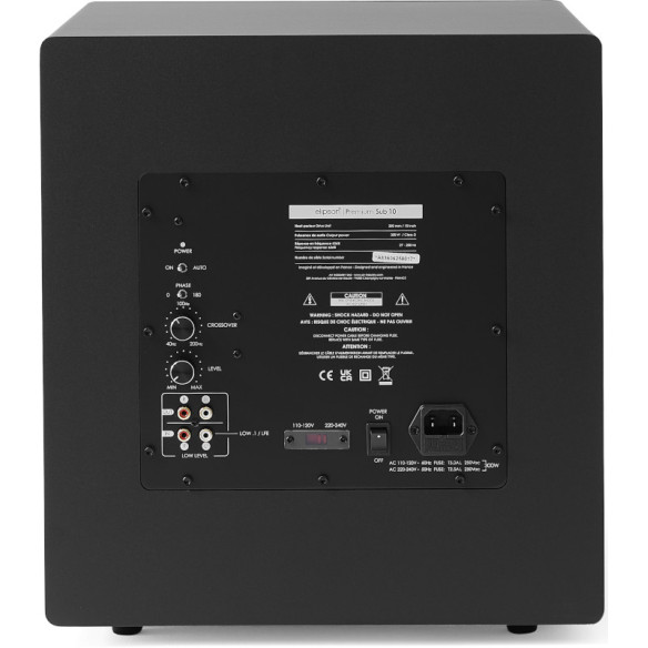 Elipson Premium Sub 10 - Caisson de Basses 300W - Noir