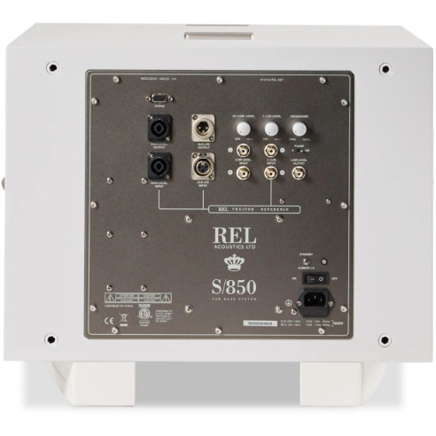 REL Acoustics S/850 - Caissons de Basses - Laqué Noir ou Laqué Blanc