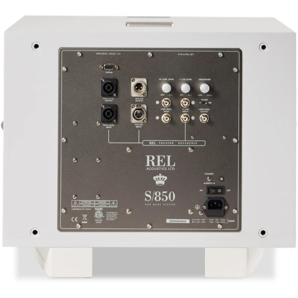 REL Acoustics S/850 - Caissons de Basses - Laqué Noir ou Laqué Blanc