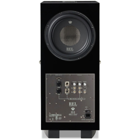 REL Acoustics 212 Black Label - Caisson de Basses - Laqué Noir