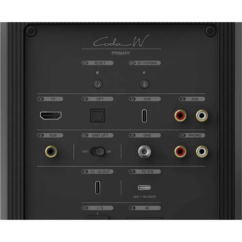 KEF Coda W - Enceintes Bibliothèques Connectées Sans Fil - Noir, Gris, Bleu, Vert ou Rouge